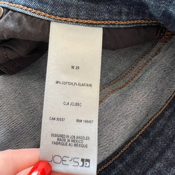 Joe's High Rise Straight Leg Distressed Jeans - Picture 8 of 9